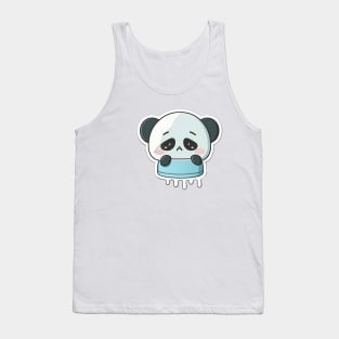 Cute Sad Little Crying Panda Tank Top